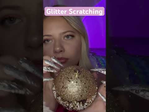 Asmr Glitter Ornament Scratches 💕✨ #asmrtapping #tingles #asmrtriggers #asmr