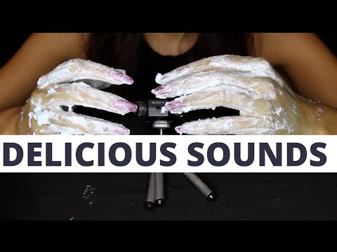 ASMR HAND SOUNDS WITH SHAVING CREAM  (NO TALKING)