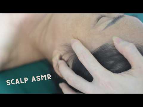 ASMR Soothing Hair Sounds With Head Scratching And Hair Parting For Reduce Stress