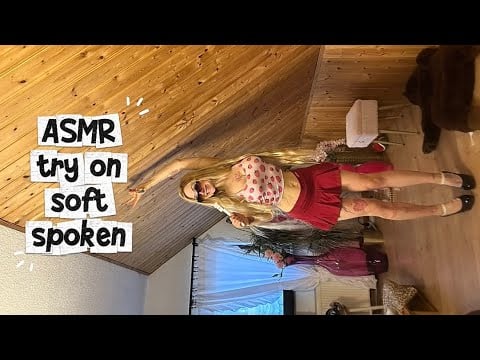 ASMR Girlfriend try on soft spoken in natural Baumwolle 🌳 (deutsch/german)