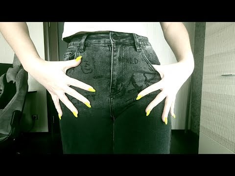 ASMR | Scratching Jeans and Texture 🖤⚡(No Talking)