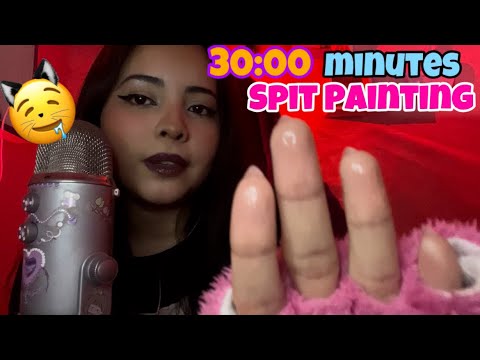 ASMR SPIT PAINTING / BANHO DE GATO