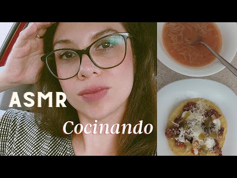 ASMR en Español | Preparando picadillo y sopita de fideo