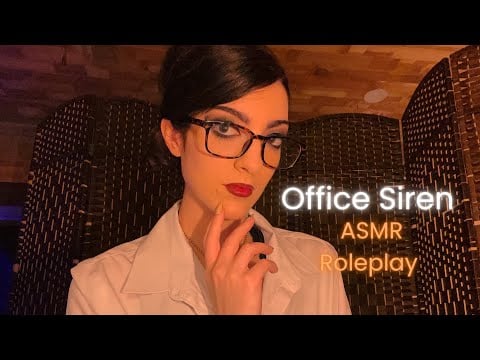 ASMR Office Siren Roleplay ♡Keyboard Typing Sounds & Whispering♡