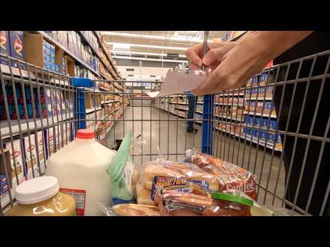 ASMR cozy grocery shopping | ambient sounds | paper crinkles | public asmr