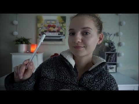 [ASMR] Visual Triggers: Hand Movements, Follow The Pen & Mirrored Touch - Whispered