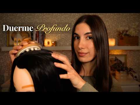 ASMR Para Dormir 😴 Cepillado de Cabello y Masaje Capilar (Hair Brushing & Scalp Massage)