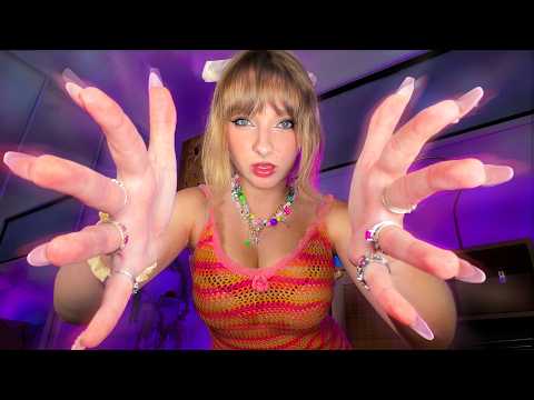 ASMR Hand Movements & Mouth Sounds. DON'T BLINK. (Fast & Aggressive, Visual Tingles)