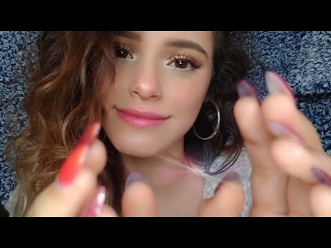 ASMR | Repeating "Shh go to sleep,"💤 "Okay, Good, Perfect" 💆 (+ Tongue Clicking, Hand Movements)