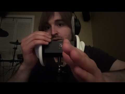 ASMR - 3dio Synchronized Face Touching + Whispers