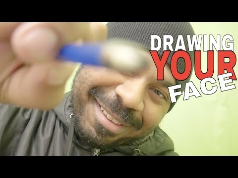 ASMR "Drawing YOUR Face" Roleplay with PEN Clicks & Soft Spoken Words | DRAWING ON YOU | Binaural