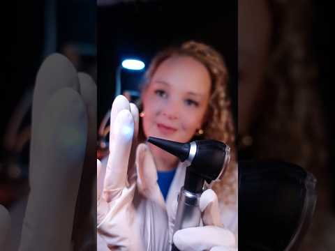 ASMR Otoscope Ear Exam 🎧 Tingly Ear Sounds for SLEEP #shorts
