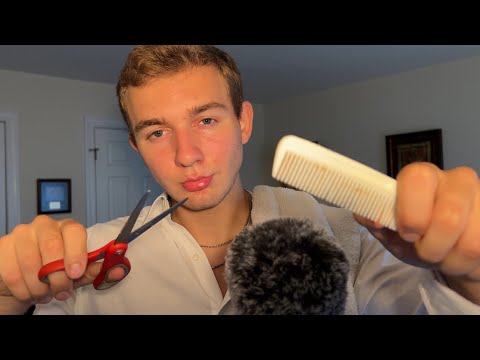 ASMR 5 star barbershop haircut (roleplay)