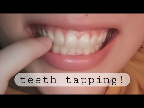 [ASMR] 짧은 이빨 태핑/teeth tapping sound/歯を叩く音