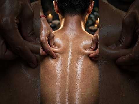 Deep Tissue ASMR Back Massage Therapy for Ultimate Relaxation & Stress Relief #shorts