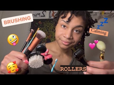 ASMR - Brushing & Rollers (Liz)