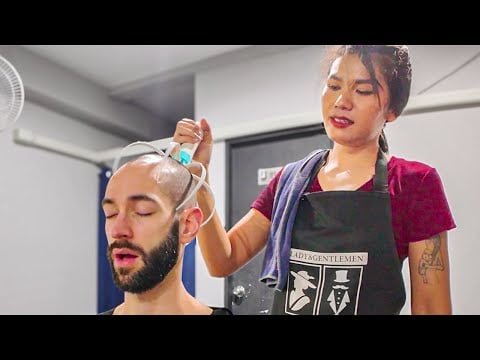 Beyond RELAXATION: SCALP SCRUB/Ear cleaning/Massage/Mani-Pedi/Facial/Shave [ASMR] - Pattaya 🇹🇭
