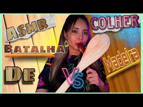 Asmr Batalha De Colher De madeira 🪵