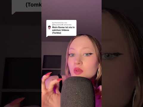 Hat sich rausgestellt es war ein Mädchen 💀 #asmr #tingles #mouthwhisper #fabricscratching