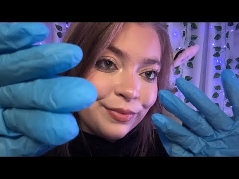 ASMR Touching Your Face With Latex Gloves For Sleep 💤🧤 