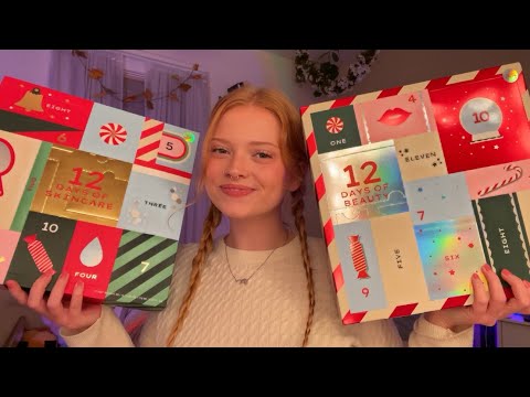 ASMR ~ OPENING TARGET ADVENT CALENDARS (SKINCARE + BEAUTY) 🫧💄🎄