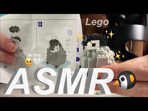 ASMR🐧montando um pinguim de lego✨e surtando com a fofura em11:32 e dnv quando o pinguim fica pronto🐧