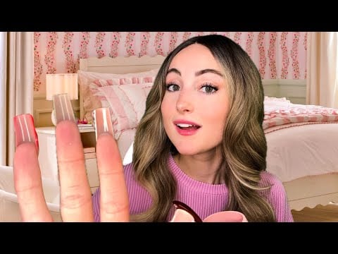 ASMR WLW Popular Girl Makes You a Face Mask at Your Sleepover Roleplay 