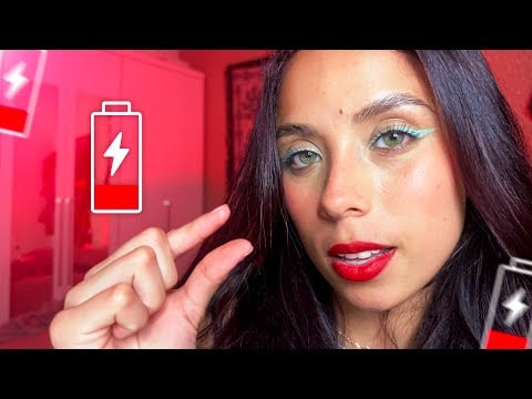 ASMR ATÉ MEU CELULAR DESCARREGAR ( 5 % )