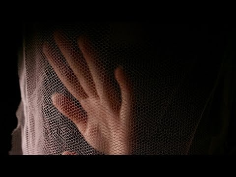 [ASMR] slow hand movements behind sheer fabrics (+ relaxing music, no talking)
