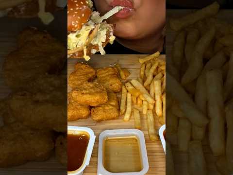 McDonald’s Double Big Mac #shorts #asmr #eating  #mcdonalds