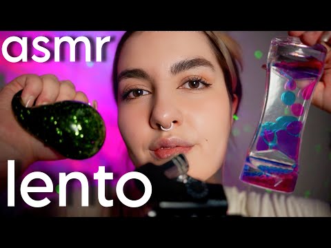 ASMR extra lento, cerca e hipnotizante para dormir ahora mismo y sentir cosquillas 🤍 😴