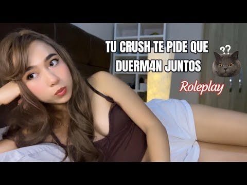 ASMR | TU CRUSH ♥️ TE PIDE QUE DU3RM4N JUNTOS 😳🫣 Roleplay 