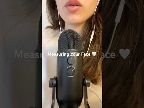 Measuring Your Face 🤍 #asmr #asmrvideos #asmrtriggers #measuringtape
