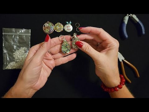 ASMR | Necklaces | Converting Pierced Earrings to Clip-Ons (Whisper)