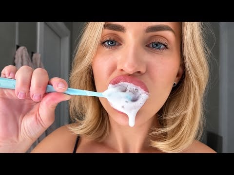 My Morning Routine. Teeth brushing. ASMR