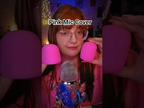 Pink Mic Cover 💕#asmrscratching #asmrvideo #asmrsounds
