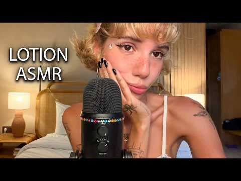 Trying Sticky Lotion Sounds (Relaxing Hand Movements ASMR)