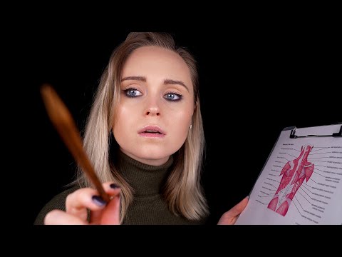 ASMR | Student practises MUSCLE ANATOMY on YOU