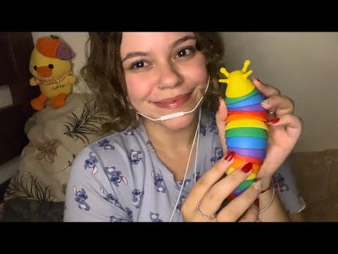 ASMR | TESTANDO MEU MICROFONE NOVO DO FONE DA APPLE CASEIRINHO 