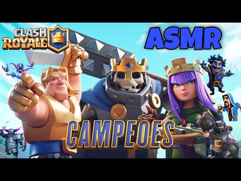 ASMR JOGANDO CLASH ROYALE || muitos sussurros e sons de boca 🤤😴❤️✨