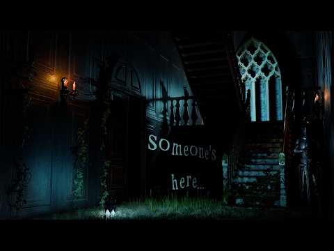 An Abandoned Manor At 2 a.m. | thunder, dripping rain, fireplace | ASMR Ambience | No AI