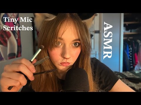 (ASMR) Foam Cover Scratching With Tiny Tools