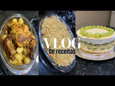 ASMR VLOG- TUDO QUE COZINHEI PARA O NATAL 🎄/ Receita de Torta de uva, Frango assado e salpicão.