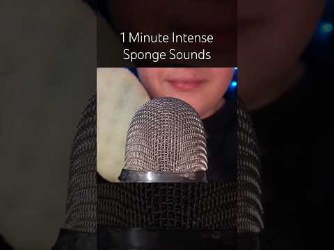 1 Minute Intense Sponge Sounds! 🤍 #asmr