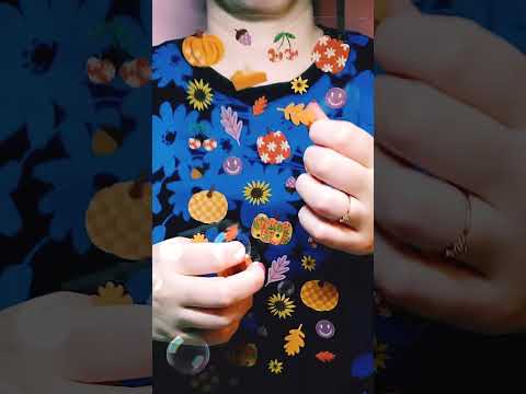 Autumn Stickers #ASMR #NoTalking #asmrlikeasandbox #relax