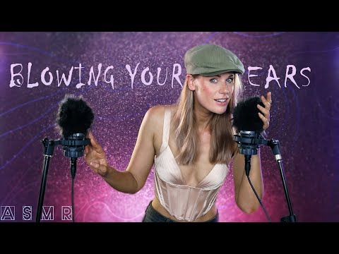 ASMR for sleep | EAR BLOWING, BREATHING & SCRATCHING | ear to ear whispering close up