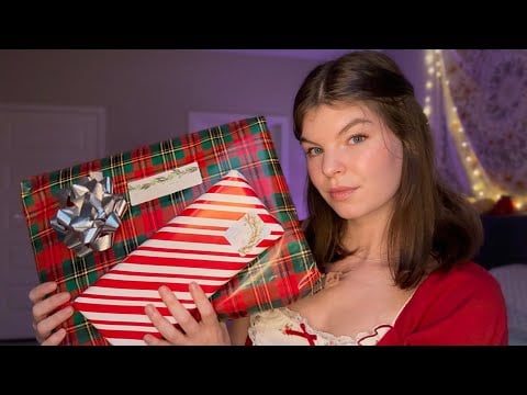 ASMR tapping on christmas gifts 🎄 what i got everyone (whispers)