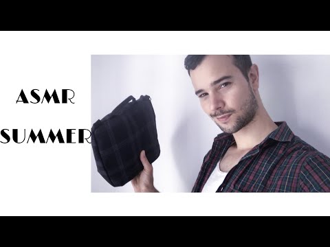 ASMR ma TROUSSE de l'ÉTÉ (multidéclencheurs) 😎🌞