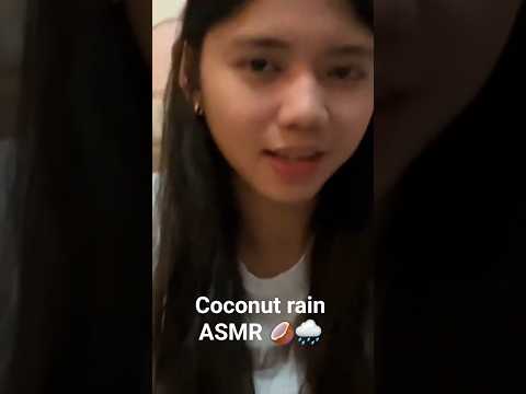 (Full video is up) 5 minute coconut rain ASMR 🥥🌧 (trigger  BY: Angelic Lofi ASMR) #asmrvideos
