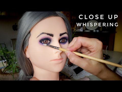 ASMR💄Makeup on Mannequin (Whispered) 💄Close Up Whispering Tutorial Rilassante con Freya